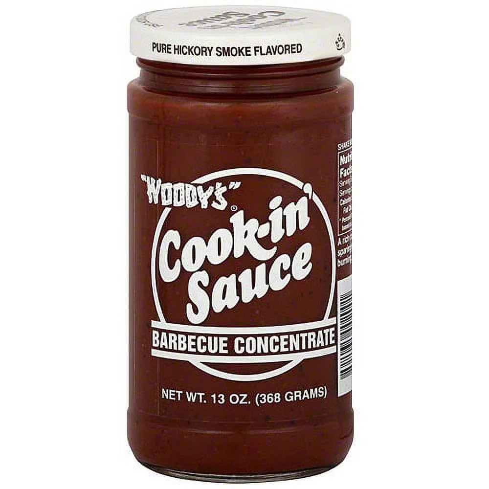 Woody's 13 oz (Pack Sauce, Pure 6) Hickory Smoke Flavor of