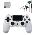 Bundle New Dual Controller + For BOLT Gaming Shock Wired Sony Like Earbuds AXTION PS4 White Console