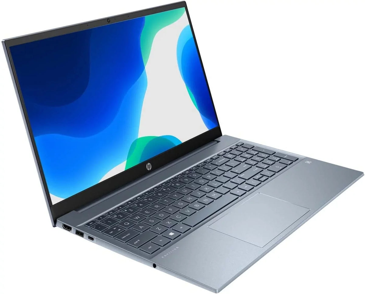 Home, HDMI, Full Core DDR4 Gen 6, 12th HP 512GB Windows Restored Keyboard, Blue 11 Intel 15.6" Wi-Fi 16GB SSD, (Refurbished) Pavilion Laptop, HD RAM, Backlit Touchscreen, Bluetooth, i7-1255U, PCIe