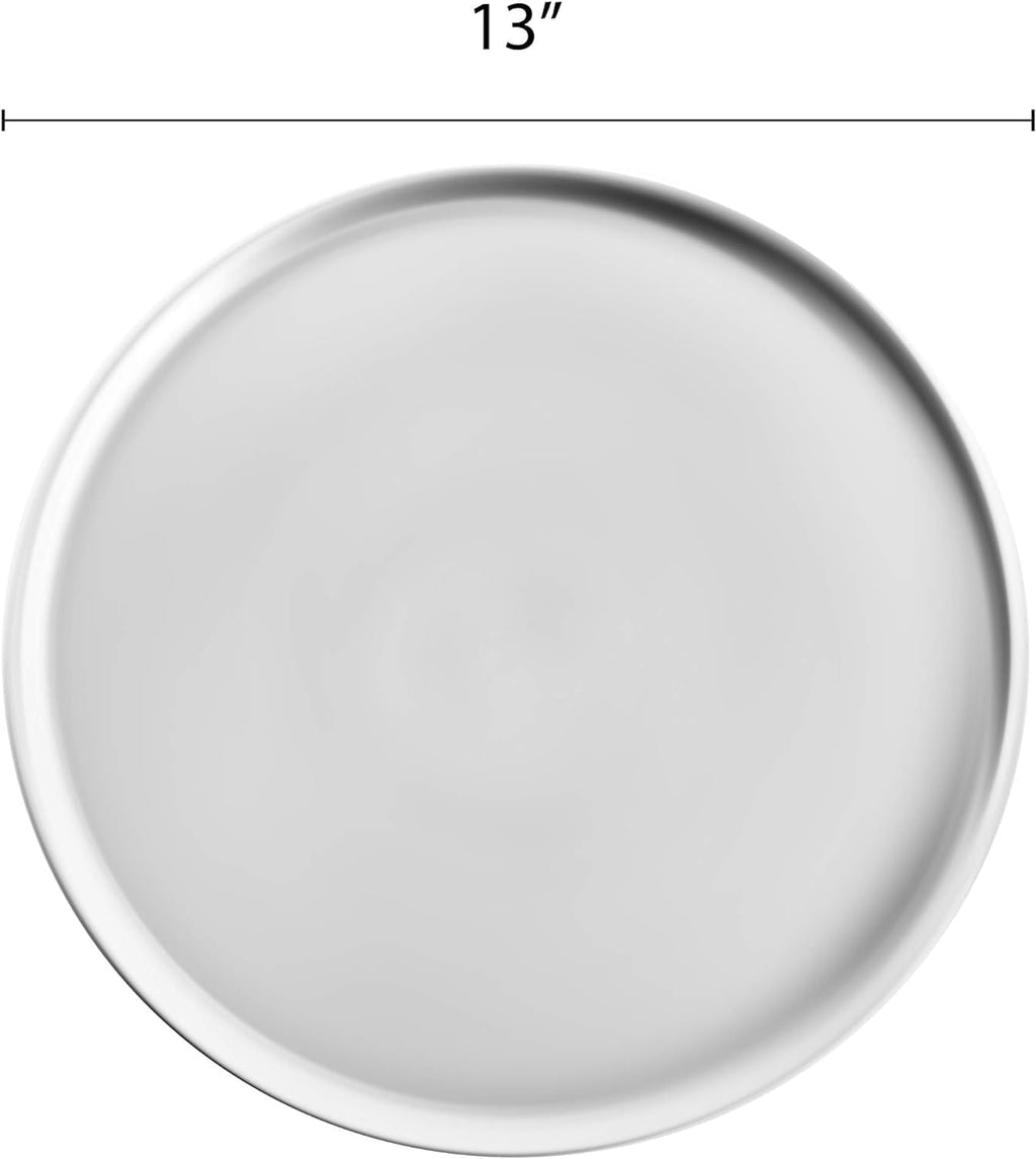 Aluminum Pan Tray Pizza Round Kitchen Pan Baking Tray Pizzeria Restaurants of Bakeware for 6 Baking Round Style Pizza TrueCraftware- - & 13” Home Coupe Set Pizza Tray Tray