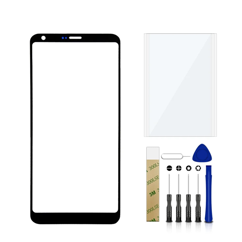 Black Glass For Front Lens Outer G6 Plus H870DSU Screen Replacement LG Tool