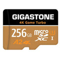 Cams, Game C10 R/W UHS-I Switch Run [5-Yrs A2 Dash Micro 4K Cameras, Go Memory 100/60MB/s SDXC Card, 256GB Turbo Free-Data-Recovery] U3 App Nintendo Pro Compatible, Gigastone