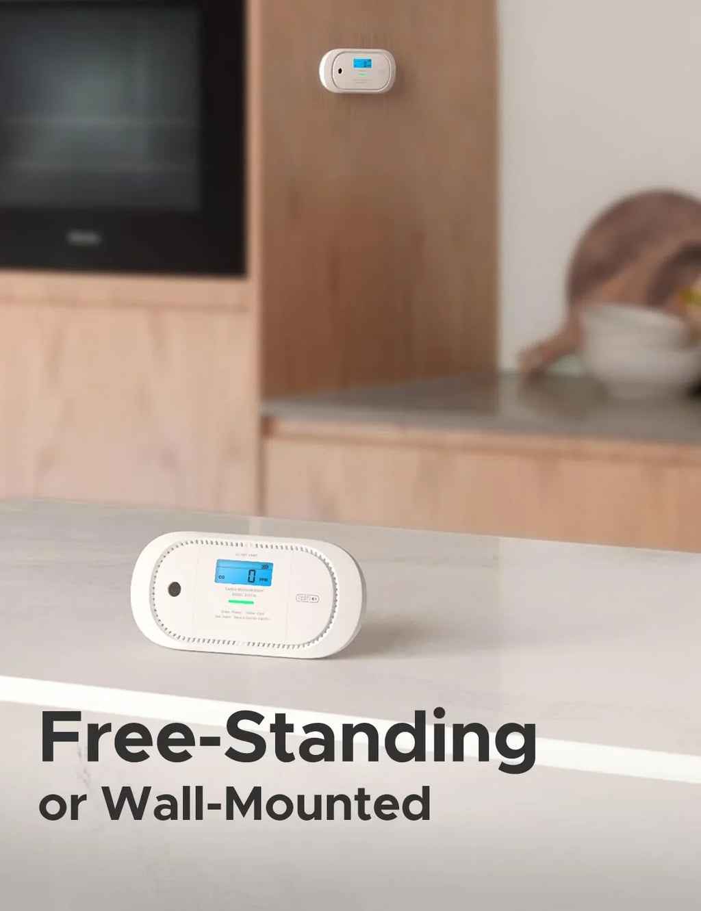 Wireless Detector or Smoke Station, XC01-M, with X-Sense Alarm Smart CO FS31 Works Base 1-Pack for Portable SBS50 FS51 Accessory Carbon Kit, Monoxide an Interconnected X-Sense Detector
