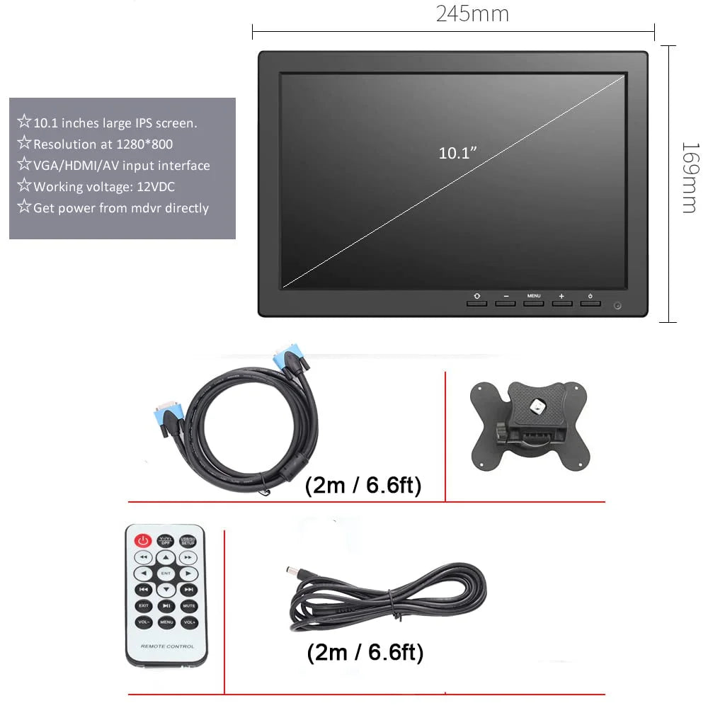 Channel inches View Vehicle Video Camera Front DVR Mobile 4 Car Screen 2.0MP AHD MDVR JOINLGO with 1080P Vision Night Recorder Side Kit Waterproof H.264 10 Rear Car