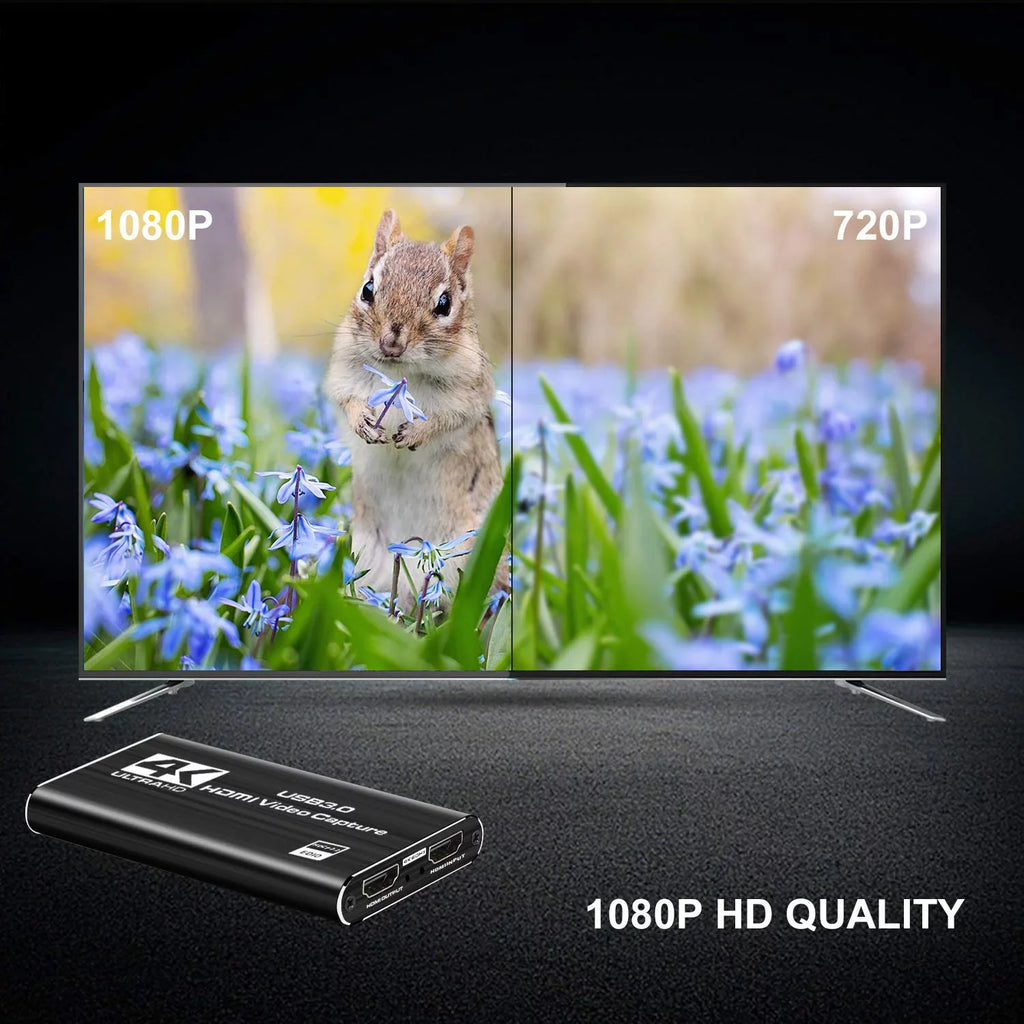Use Game PS4 60HZ to YouTube One Game Windows for Support X Device Capture Twitch OS Recording System Linux 4K USB3.0 HDMI Streaming Capture Xbox ANSTEN OBS and Card, Video
