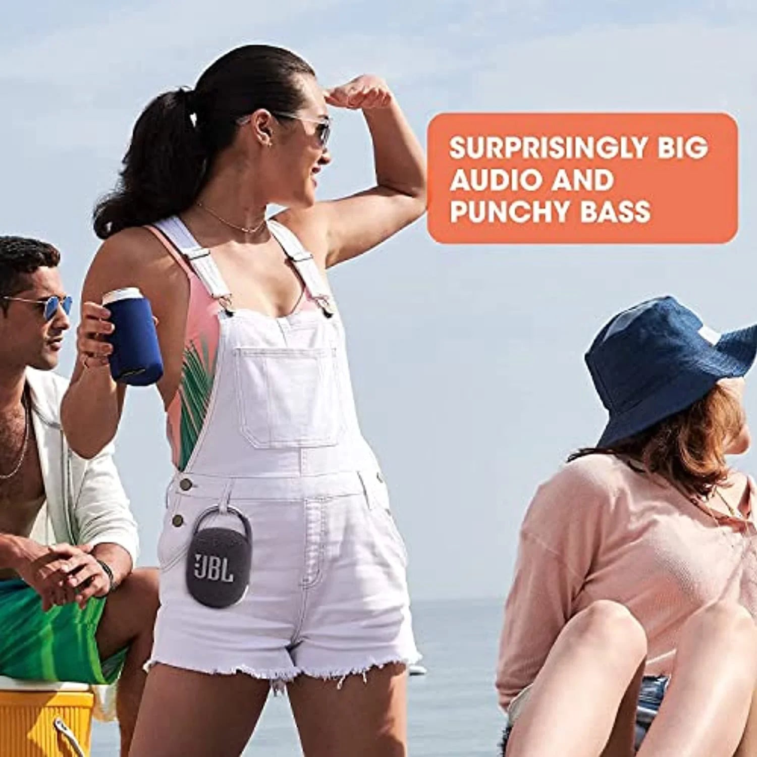 Megen JBL Speaker 4 Protective Case Portable Bluetooth Waterproof Hardshell Bundle Clip with