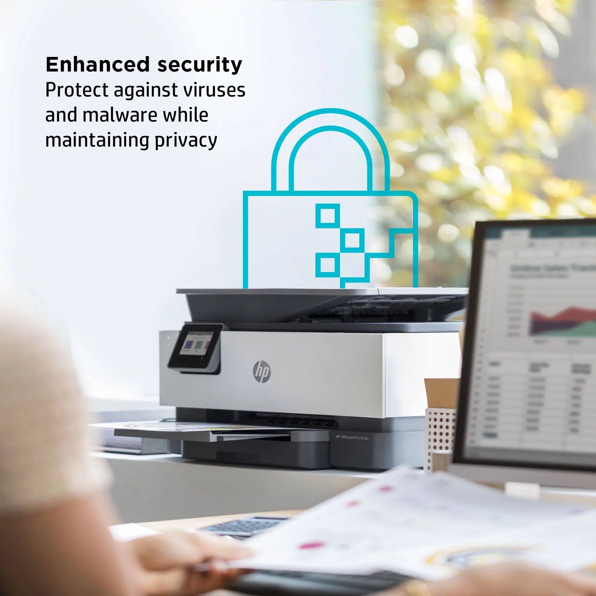 Inkjet OfficeJet All-in-One Wireless Printer Color HP 9018e Pro