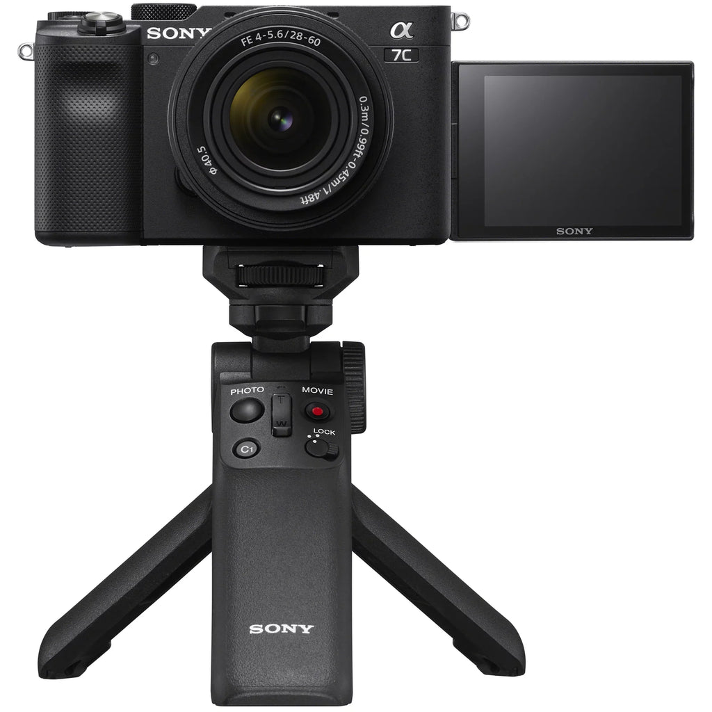 28-60mm Bag F4-5.6 2x Accessories Deco & w. Body ILCE7CL/B + Wireless Mirrorless Full Vlogger GP-VPT2BT + Bundle Black + Remote Camera Gear a7C Grip ACCVC1: Battery Kit Sony Lens Shooting Frame with
