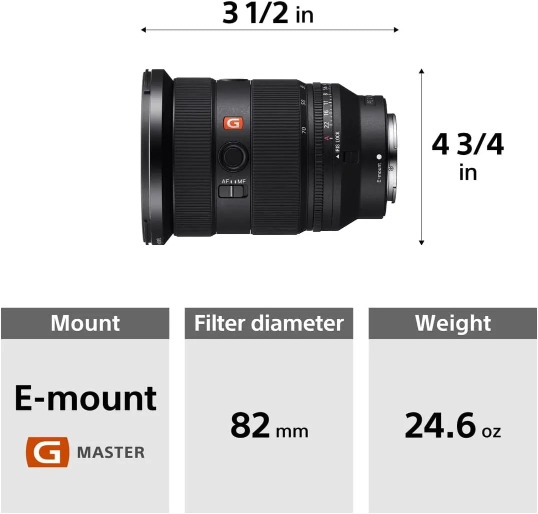GM (Refurbished) 24-70mm Restored FE Sony Lens F2.8 II