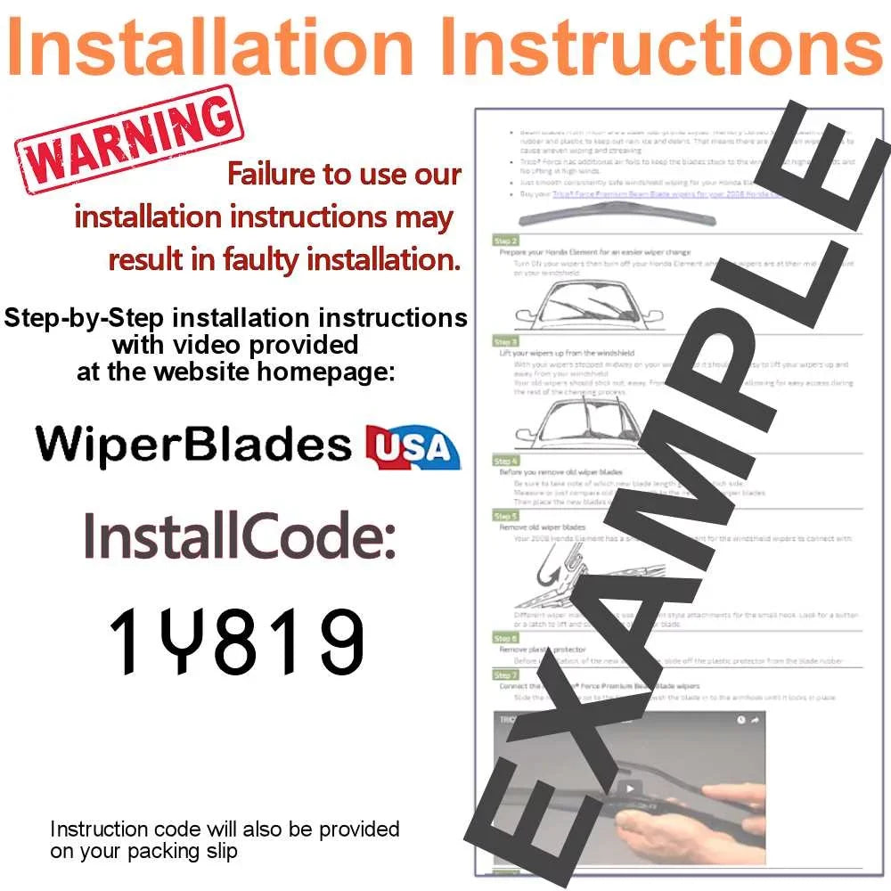 Wipers Blade Beam of Chevrolet 2) 2014 Impala (Set