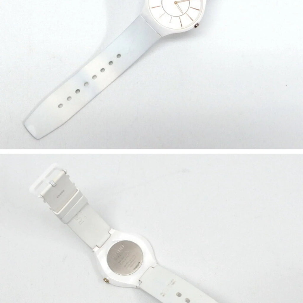 Rado R27957109 White Watch Pre-Owned Thinline Men's True (Good) Quartz