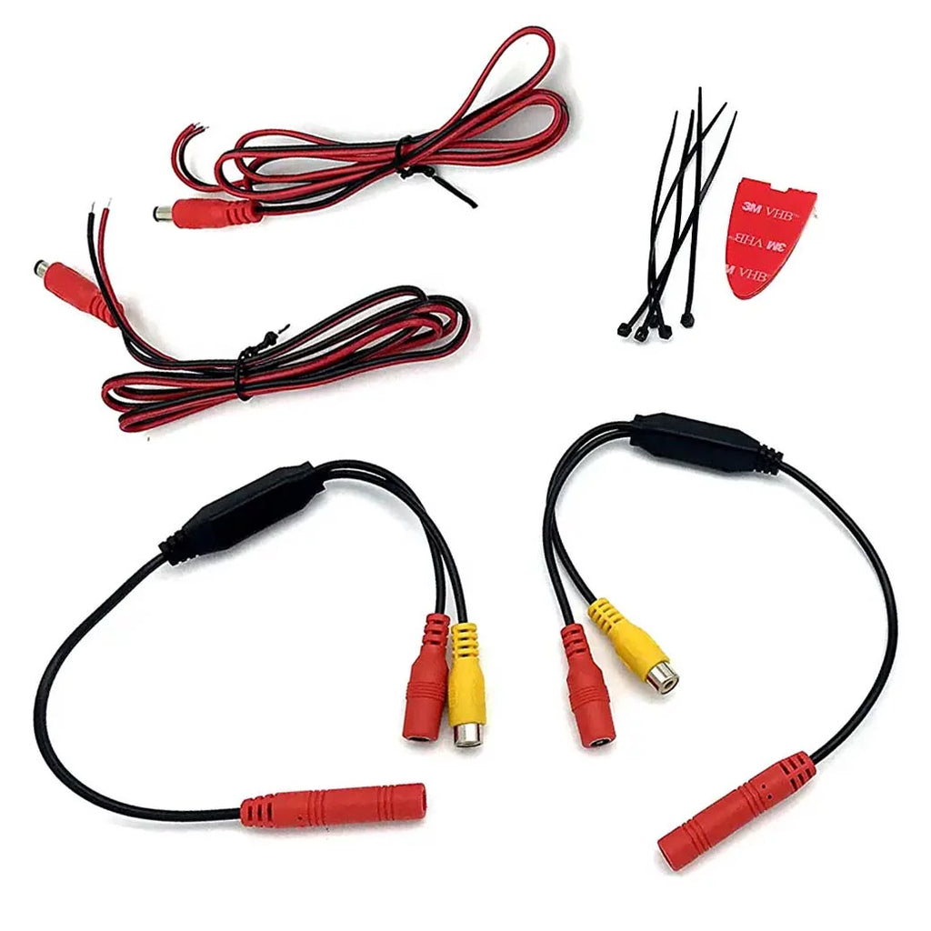 with Master LCD 4 Inputs Display, Video 7" Enhanced Universal Visibility & Tailgaters Frameless View Rear Mirror