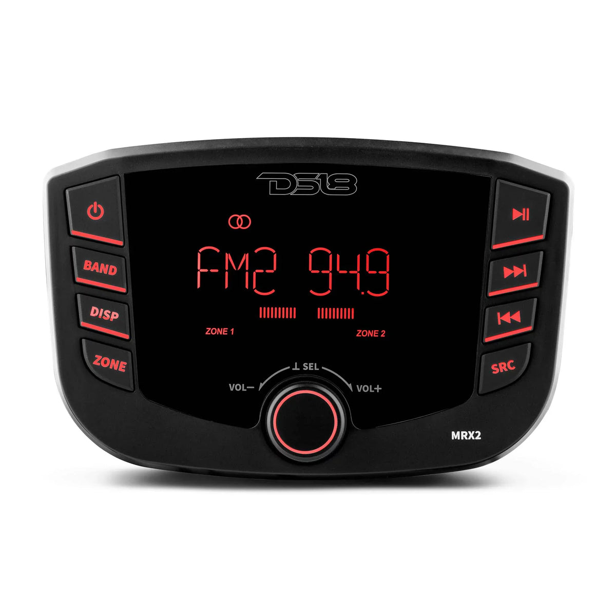 Marine Round with Lights, Zones, Bluetooth Headunit HYDRO DS18 and 2 RGB MRX2