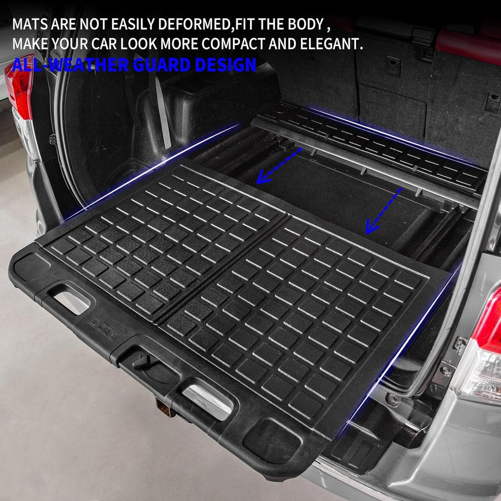Mats,Fit 4Runner Toyota Mat + Floor with Seats Mat 2023 Liner Runner Floor Trunk Mats Accessories with Sliding 4 Trunk Tray) Cargo 5 Rongtaod Cargo Compatible (Trunk Mats 2013-2024 Liner