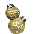 Merry ZTY138M Gold 30 In. Christmas With Alpine Stacked LED Ornaments Lights