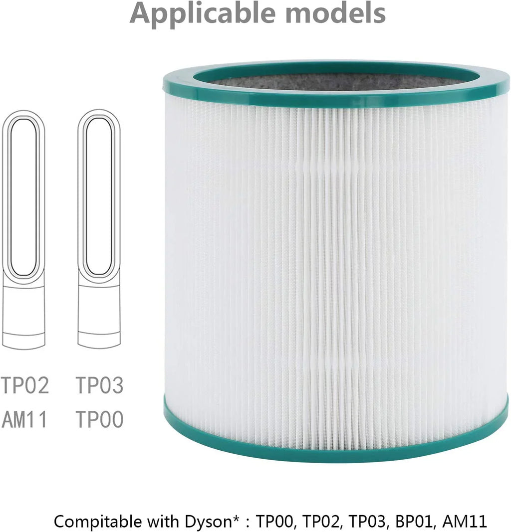 TP03, BP01, Part Compare Filter AM11, Replacements Purifier Pure Link for Tower Dyson to TP02, TP01 Cool