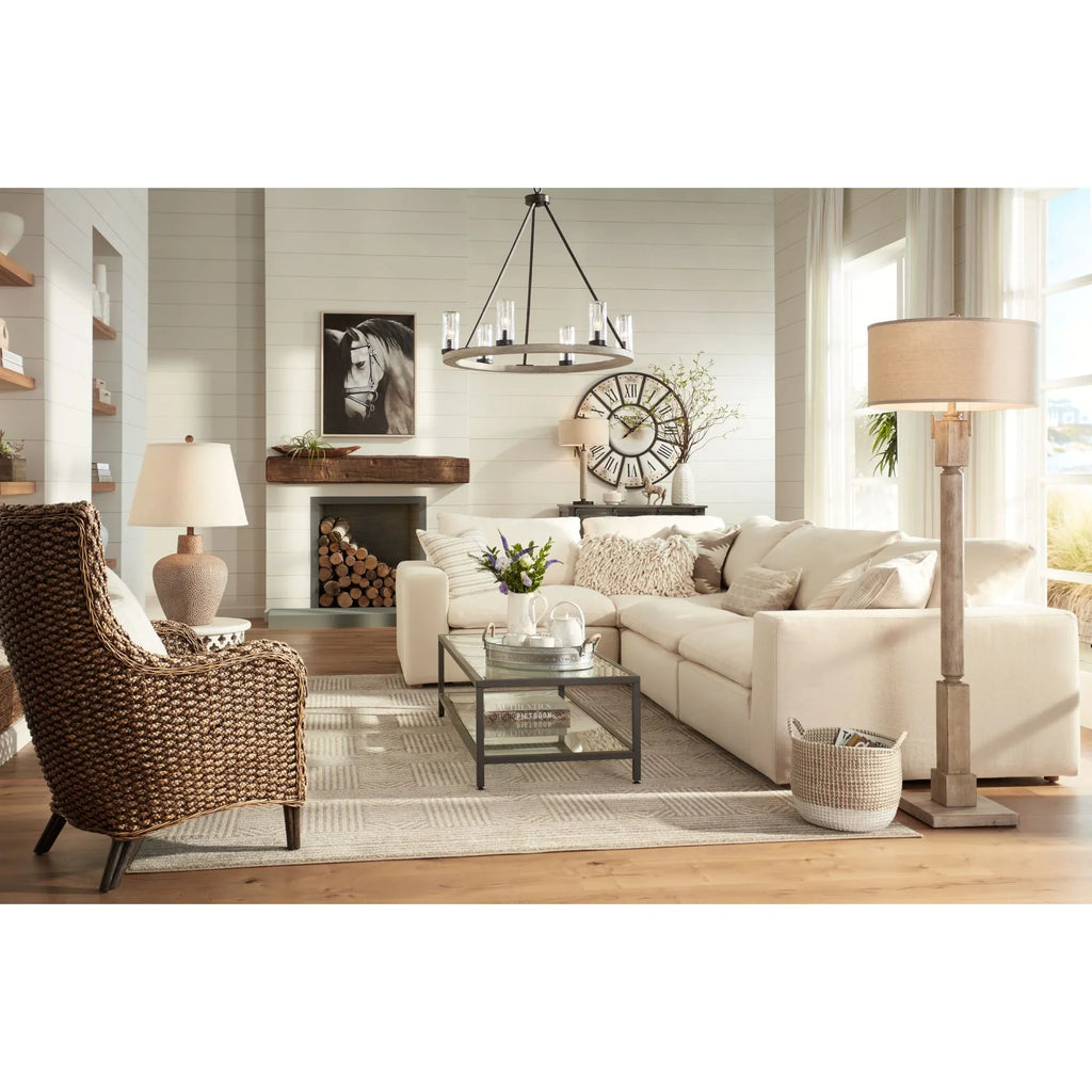 Bedroom Lamp Leaf Living Tall Lighting Shade Hammered Off 360 Bentley Table Farmhouse Brown 29" Rustic Textured Room for House Home Empire White Pot