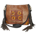 bag OHLAY Hand KB purse western Genuine women Hair-on handbag HOBO Tooled Leather KBK126