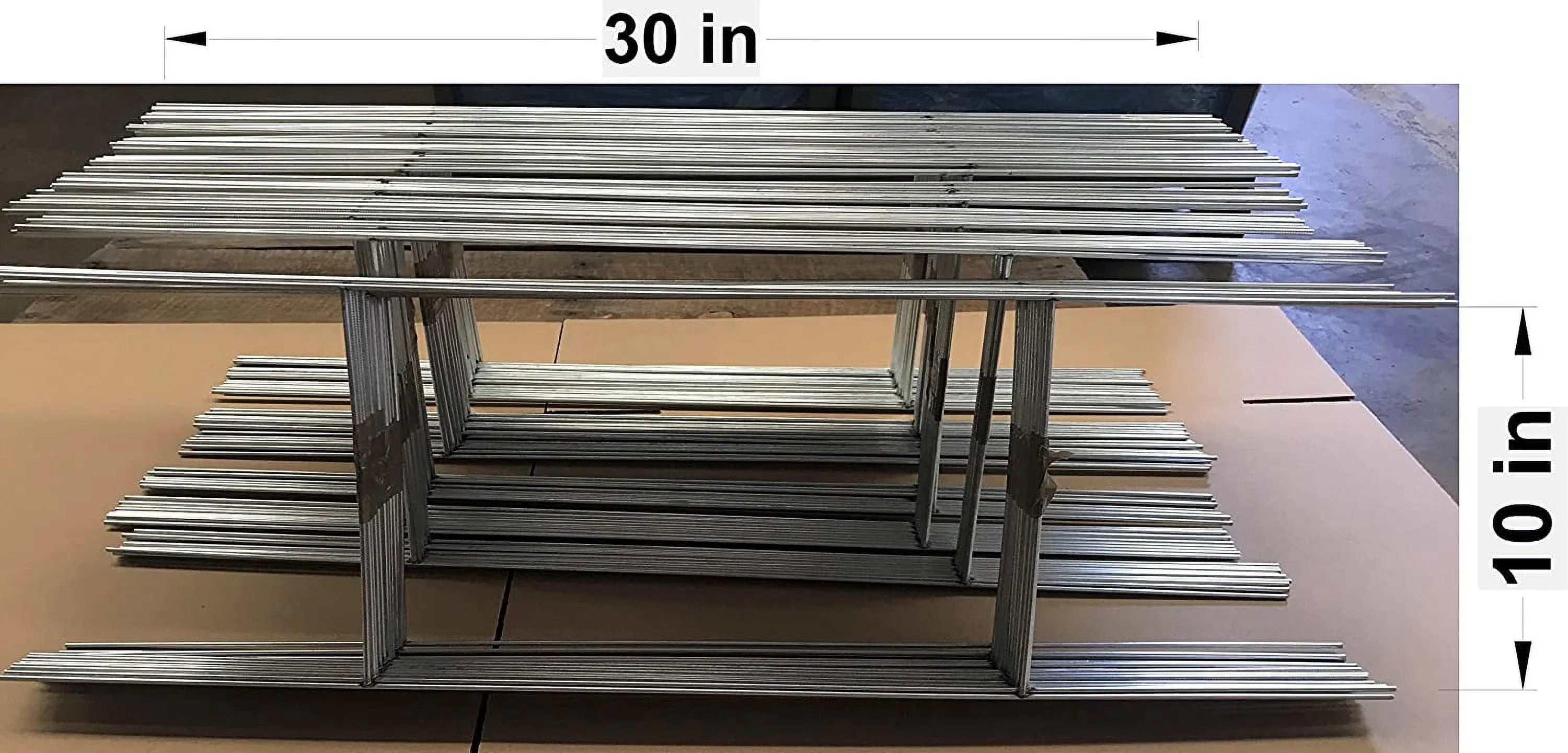 Sign 9 Gauge 5mm Signs 10'' Tall (Pkg50Stake30) Ship Corrugated Wide Signs, 50 30'' use or 4mm and with H-Frame Wire Galvanized Stake Stake x Inch Day x 30 Double Metal Same 10 Wire Holder,
