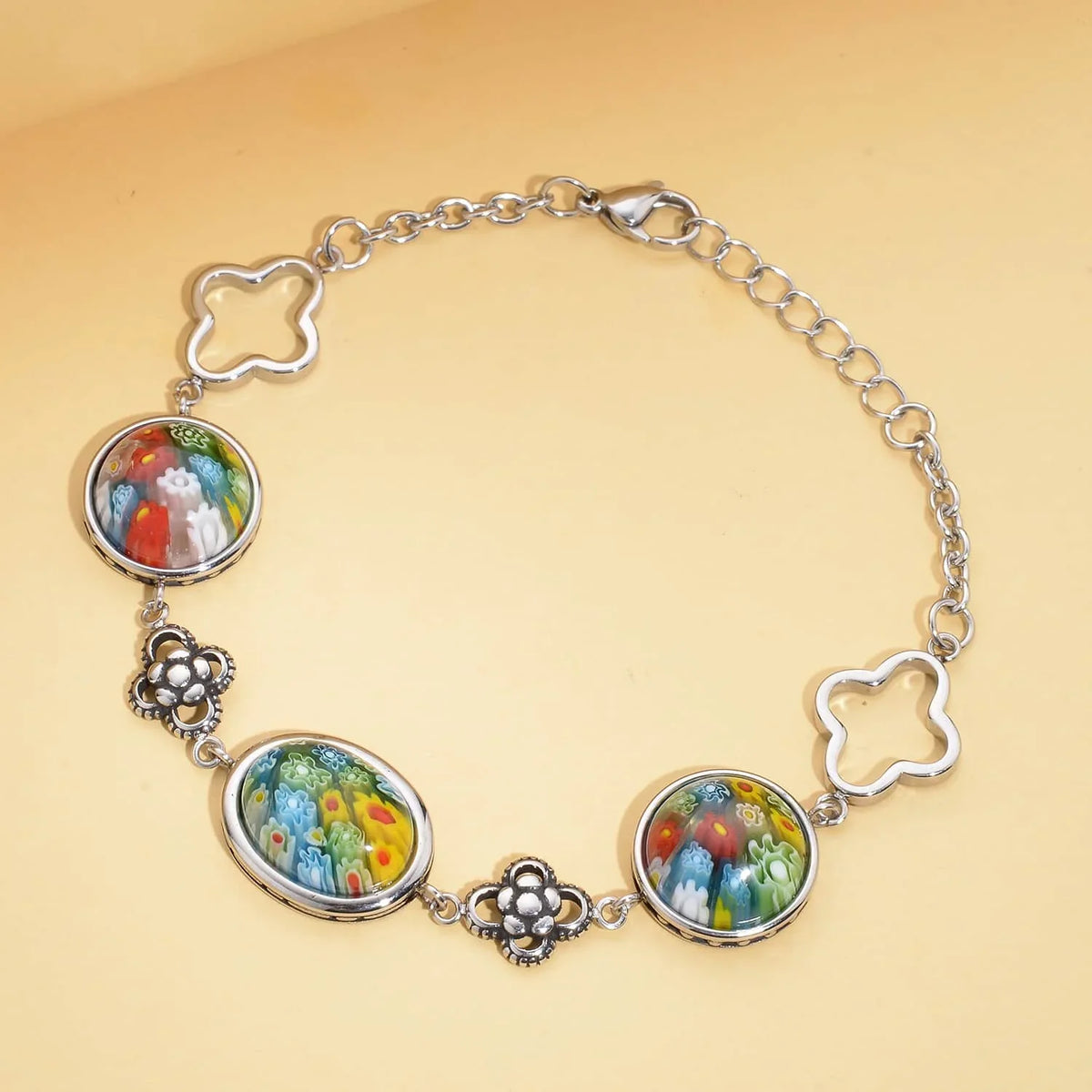 Shop Day Bracelet Steel Mom Stainless Women Size Gifts Fashion Stylish LC Jewelry for Mothers Birthday Oval Costume Unique 6.75" for Glass