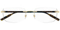 Eyeglasses O- Montblanc / Havana 006 Rimless 0221 MB