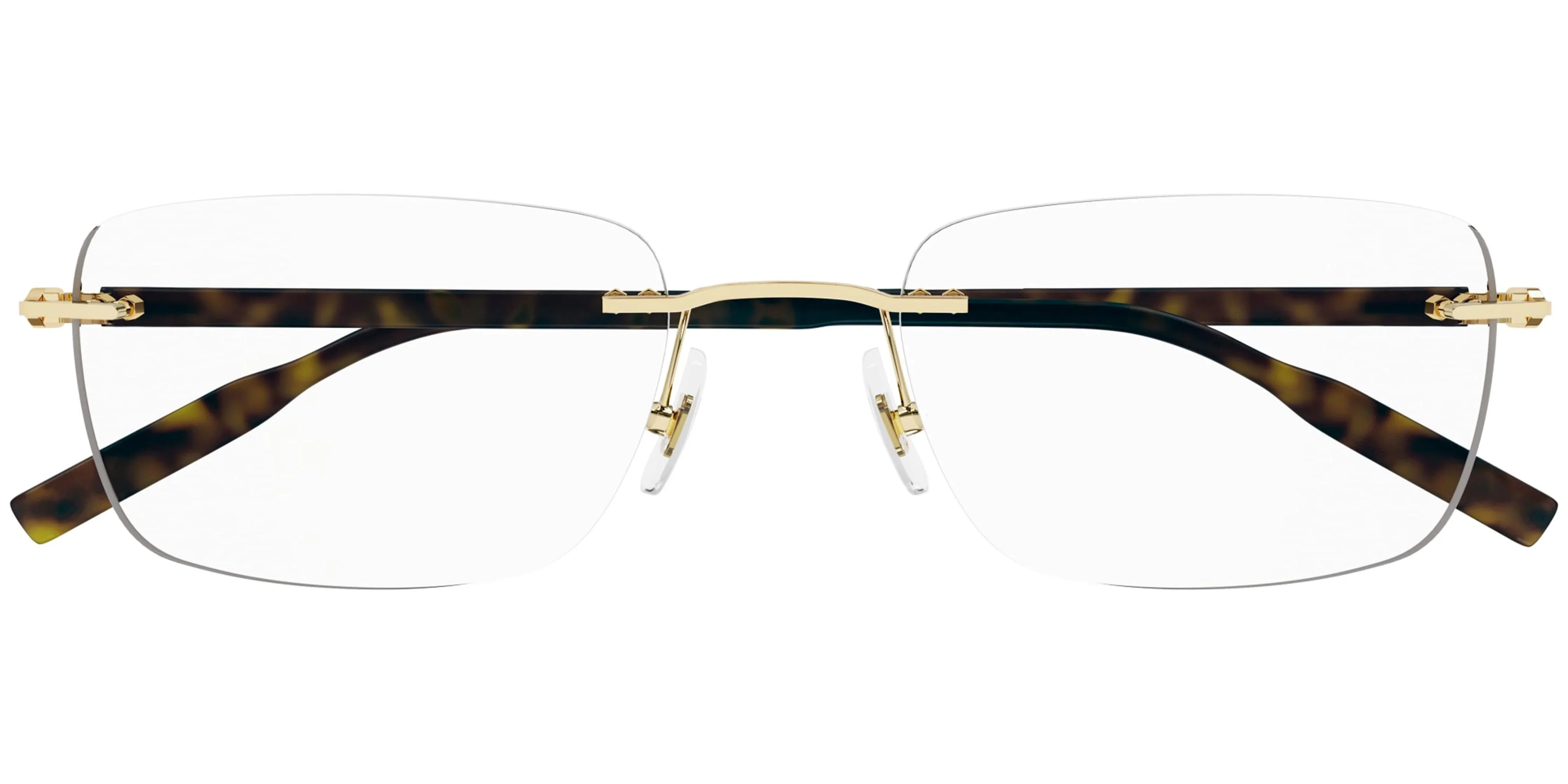 Eyeglasses O- Montblanc / Havana 006 Rimless 0221 MB