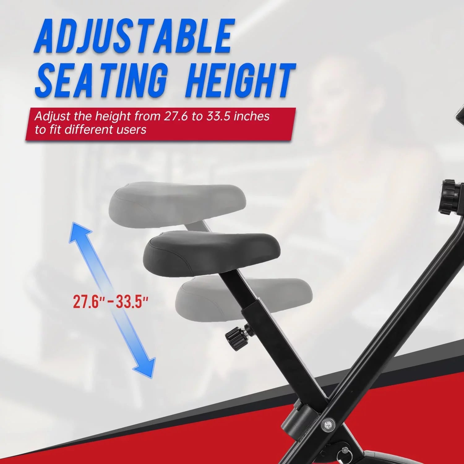 Stationary Magnetic Exercise Resistance Recumbent Levels FDW Exercise Indoor Bike with 8 of Bikes Foldable