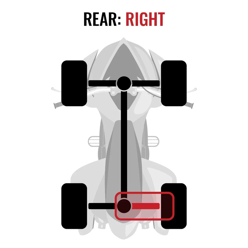 Axle 1000 2015 - Right with EFI Rear XT Can-Am Outlander 4X4 MAX compatible Sixity