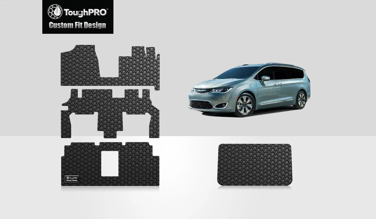 Cargo 2016 USA) Set Mats Full with Heavy with - Compatible All (Made - Duty DODGE Caravan - Rubber Grand in Weather - ToughPRO Black