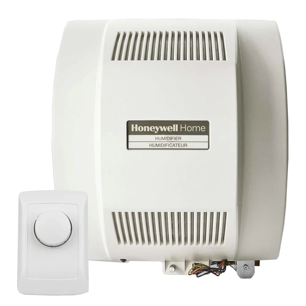 HE365A1000 Humidifier and Honeywell Humidistat Flow-Through Fan-Powered