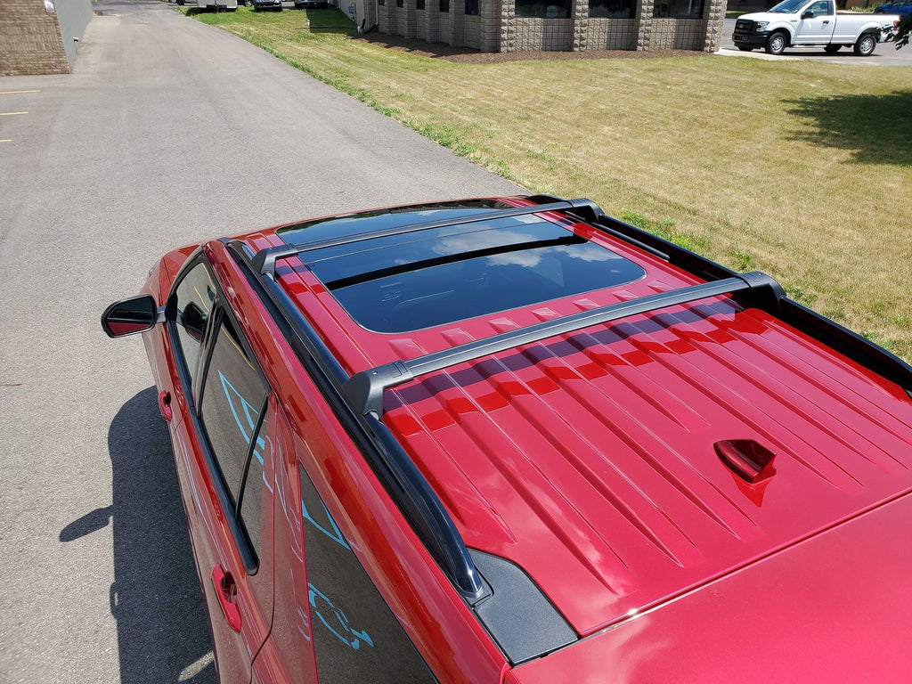 Rack BRIGHTLINES Top Bars 2020-2023, Ford Cargo Aluminum Explorer 2pcs, Roof Set Replacement Black of Roof for Cross Rack