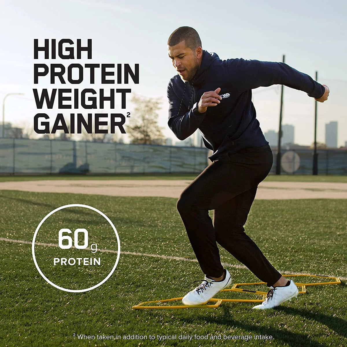 Protein 5.09 Protein, Optimum Vanilla 60 Powder, Gold g Standard lb, Servings Pro Gainer Custard, 14 Nutrition,