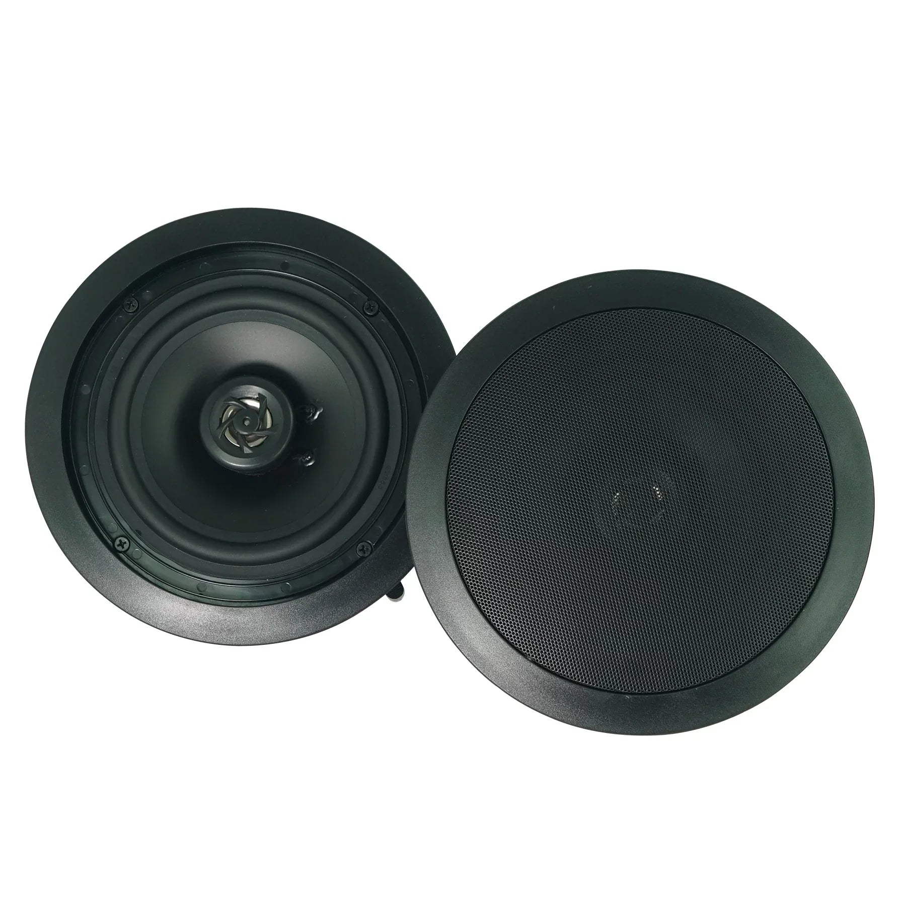 Pendant+Ceiling Speakers Office/Hotel 3.5" JBL 6-Zone Amp+(6) Black Cube+(2) for