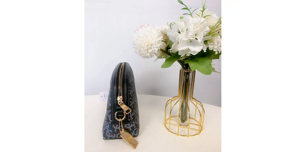 CF343 Coach Monogram Madi IN Print Navy Coach Crossbody With