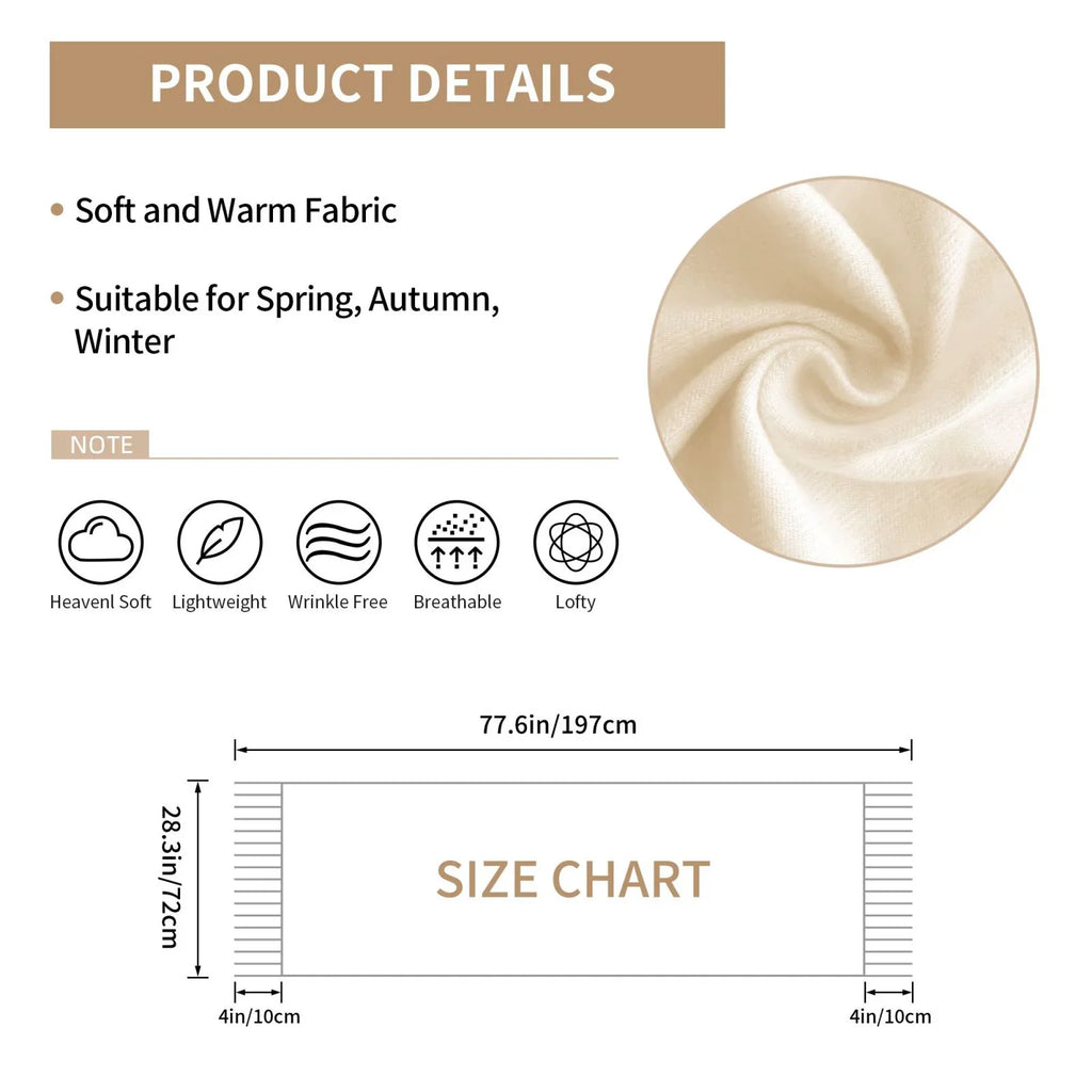 Women Warm For Cancer Wrap Elegant Print Scarves Large Winter Breast Awareness Shawl Gifts- Ribbons Scarf Bingfone Pink Art Feel Soft Cashmere