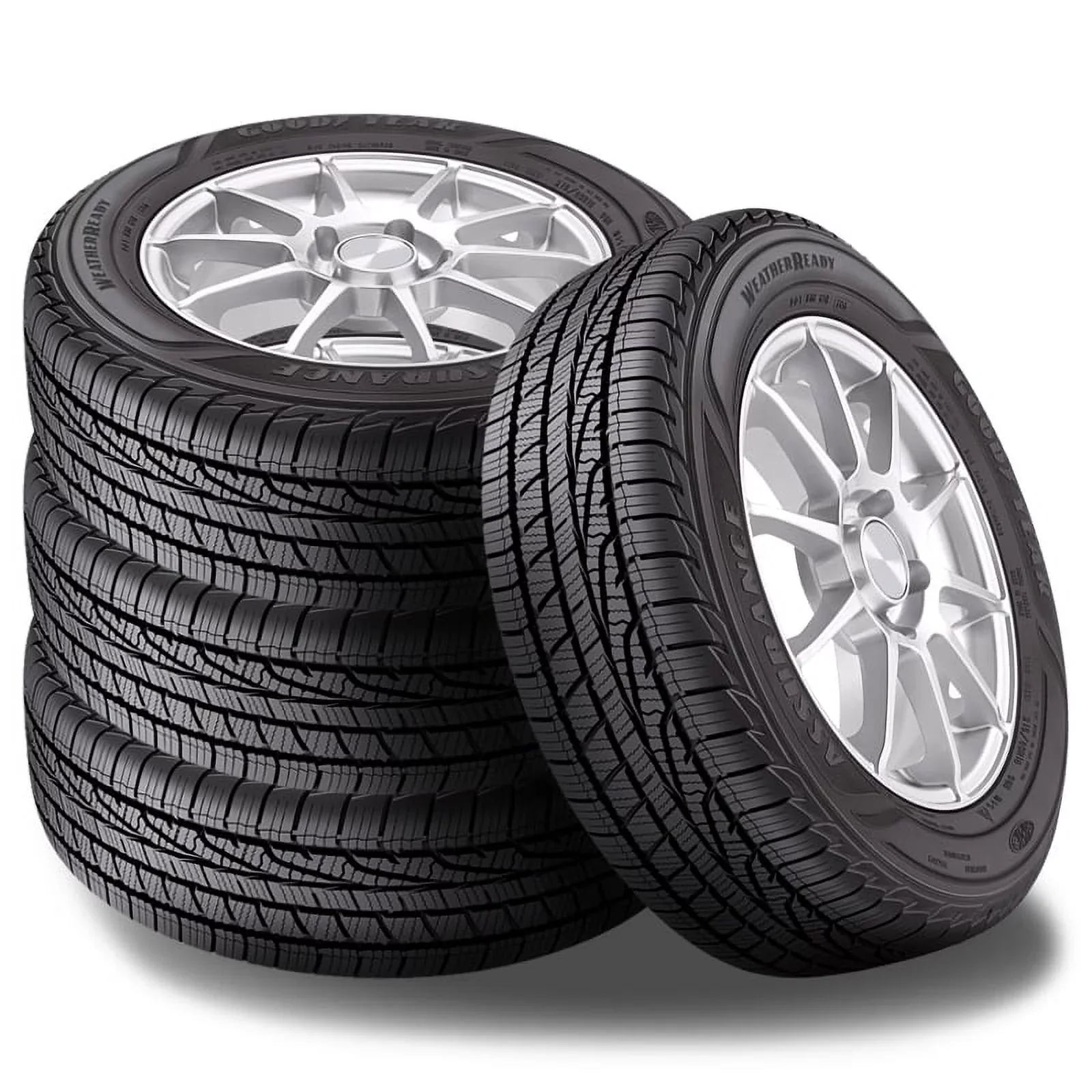 Mercedes-Benz MDX XL / 255/50R19 / Assurance Goodyear 767905537 Mi Fits: WeatherReady 4Matic, 700AA 2010-13 4 60K GLE350 Set Base 2020-23 2555019 All Tire Season 107H of 255/50/19 Acura