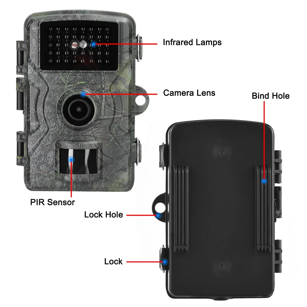 Waterproof, Infrared 1080P our Portable with Lights Camera Wildlife Moments Capture Tomshoo Trail 16MP IP66