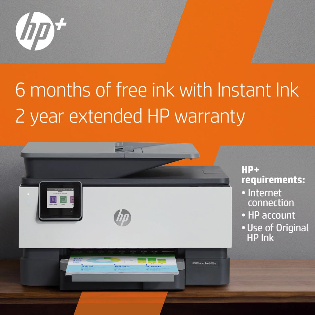 Inkjet OfficeJet All-in-One Wireless Printer Color HP 9018e Pro