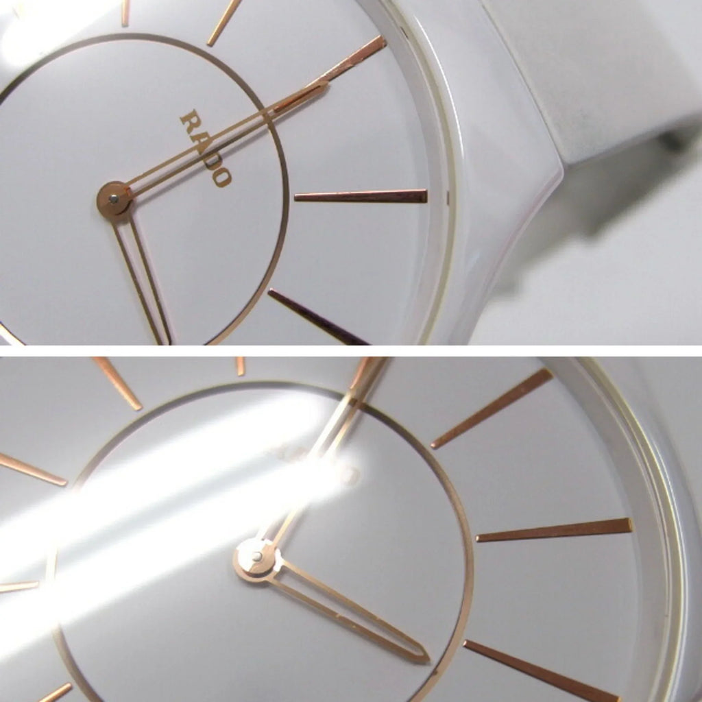 Rado R27957109 White Watch Pre-Owned Thinline Men's True (Good) Quartz