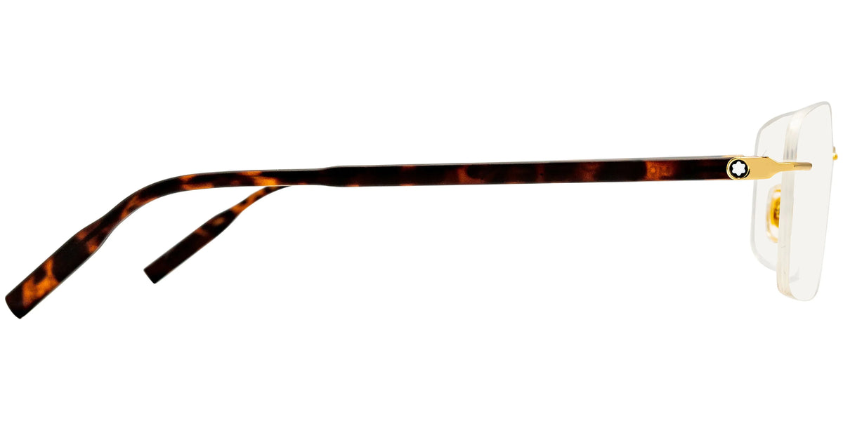 Eyeglasses O- Montblanc / Havana 006 Rimless 0221 MB