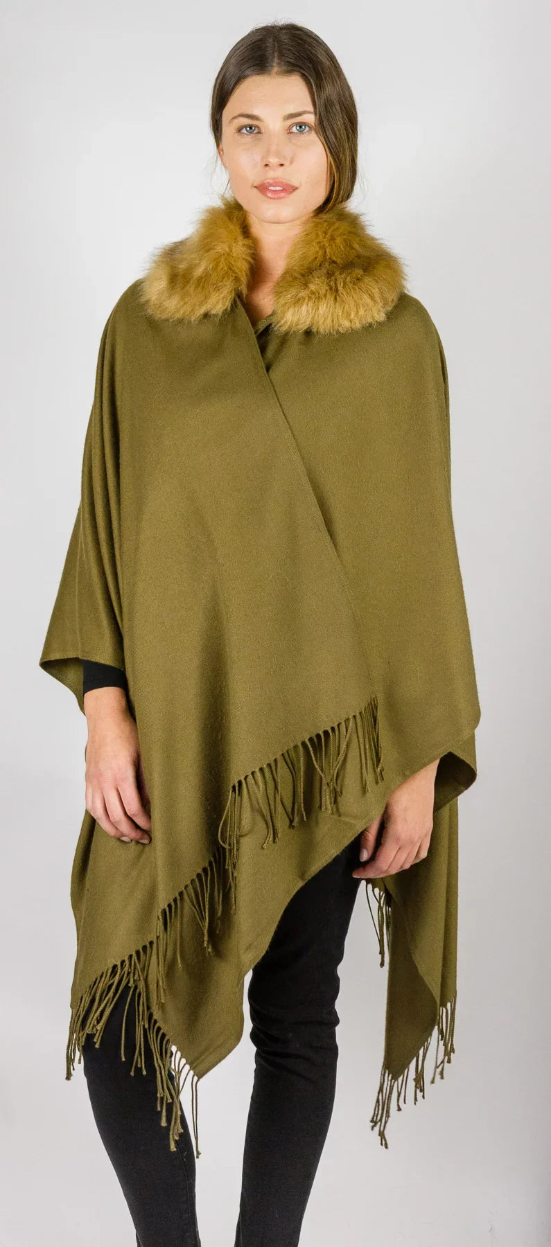Women's Faux with Collar Wrap Fur Vittadini So Adrienne Soft