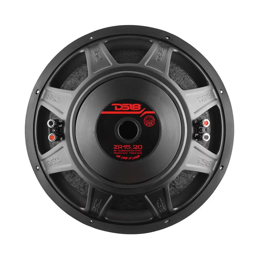 Dual RMS Z DS18 Elite 2 Series Subwoofer ZR15.2D Single Ohm 750W 1500W 15" Max