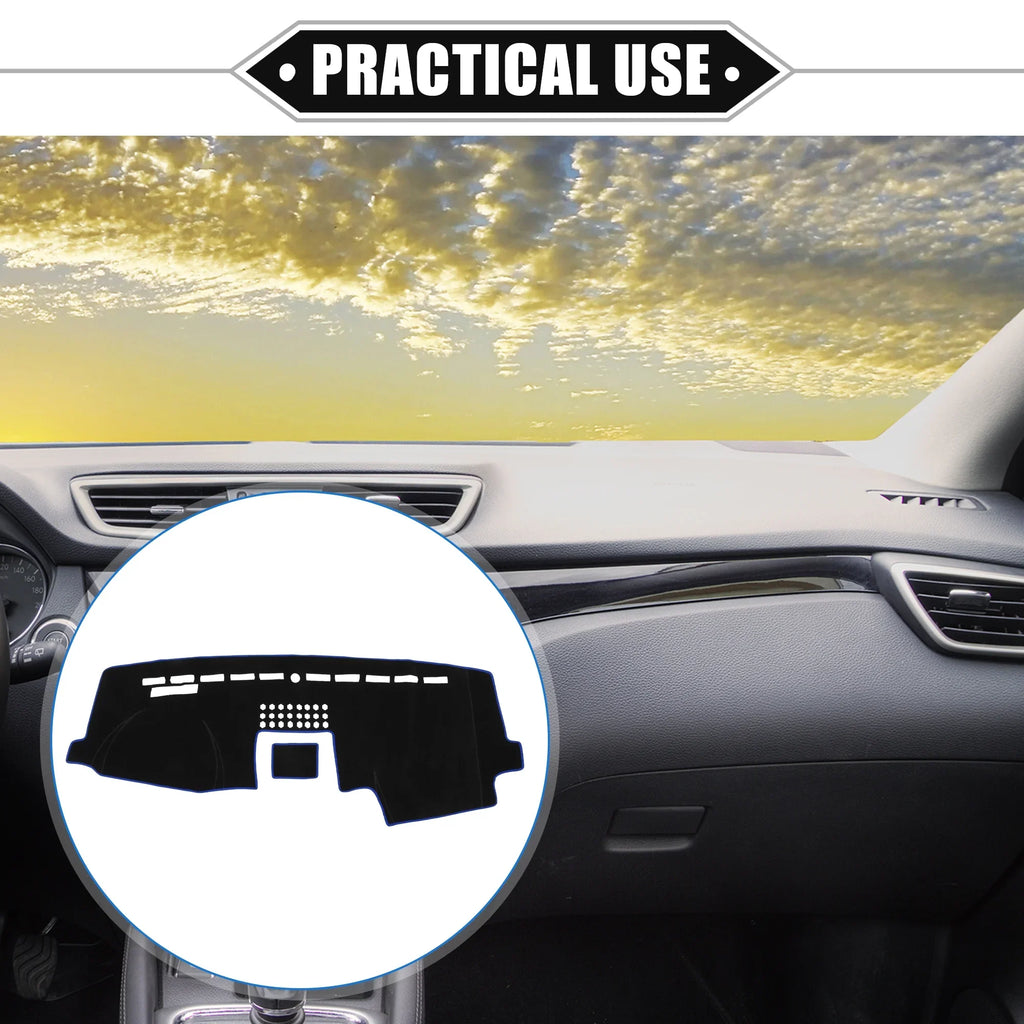 F150 Dashboard Ford Bargains Cover Protective Center Black 2015-2020 Polyester Car Unique Console Mat Blue for