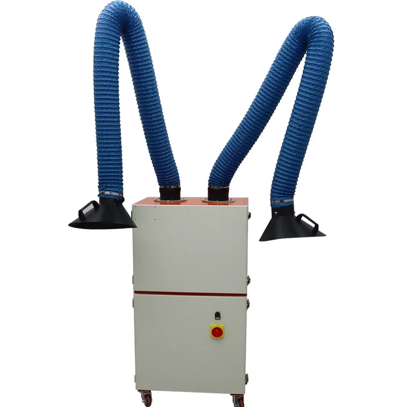 Welding Double Welding Extractor Fume Dust Purifier 220V Smoke EQCOTWEA Arm Smoke Mobile
