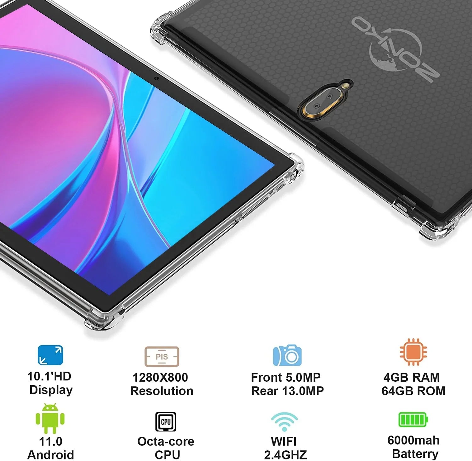 Keyboard,4GB with 2 Tablet, 1 inch Tablet Camera,Wi-Fi 4G Storage,Octa-Core Tablet Android 11 Day Phone Tablet,Tablet Tablet, Gift Android 13MP Tablet, Processor,Dual Tablet,Mother's 10 in RAM+64GB