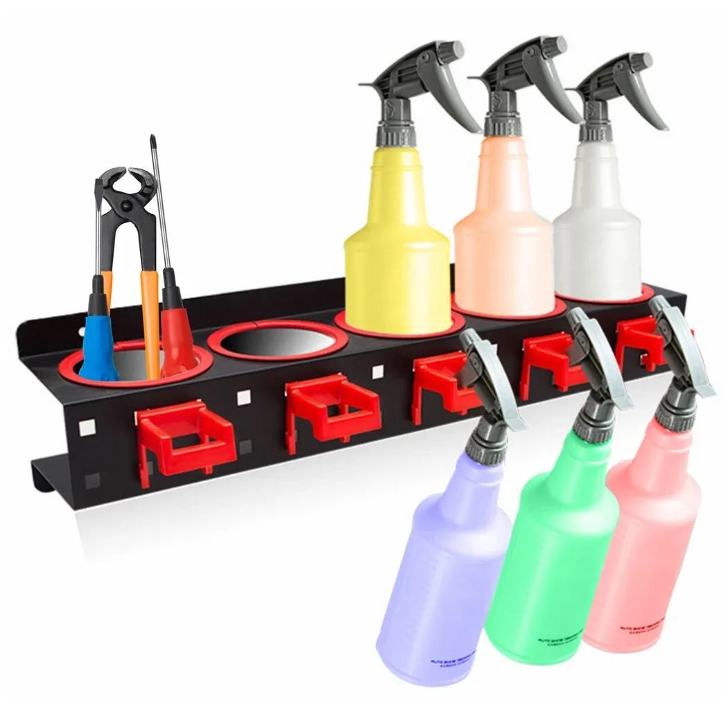 Squeeze Cleaning 2Pcs Auto 5 Accessories Beauty Wall Hooks, Storage Car Organizers Bottle Racks, Shop Detailing Holes Bottle Tools Mount Holders, & 5 Spray Hangers, with