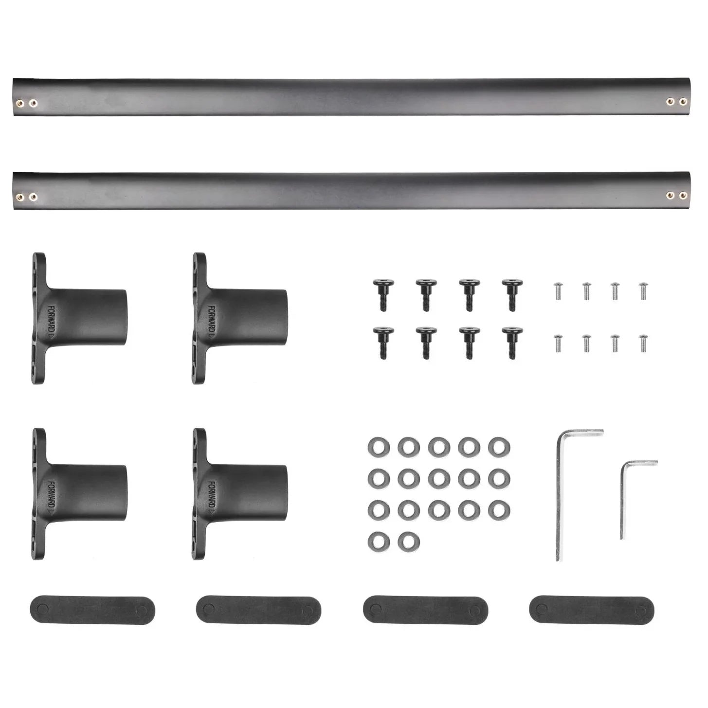 Rack Black 2016-2019 Carrier Package Top Cross Bars Explorer Ford Roof New Teledu Fit