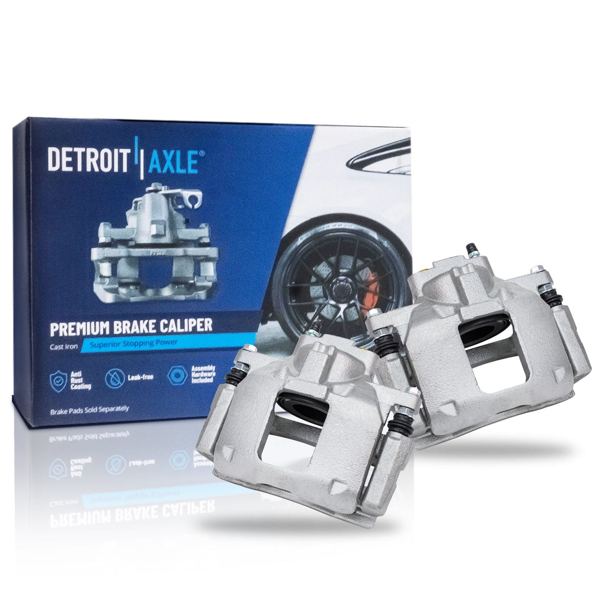 and Pads Brake Town & Dodge Ceramic Front Brake - Rear Rotors Replacement Detroit Brake Country & Calipers Disc for Kit Caravan, Axle 2008-2012 Grand Brake