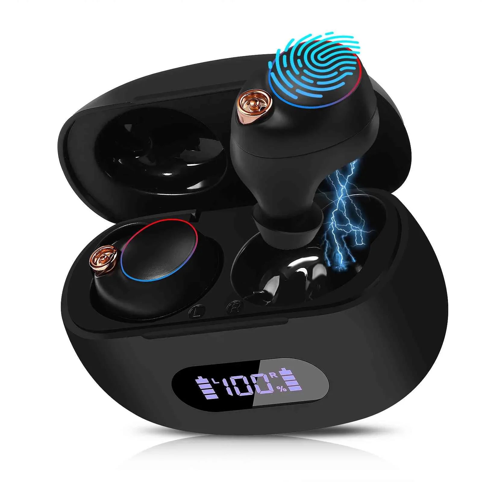 Case, 5.2 Dual Compatible Boost Bass M7 Tab Bluetooth True Connection, Wireless with Bluetooth Gen) Water (3rd Lenovo Resistance, + IPX5 Connect, UrbanX Charging Balanced, Black, Earbuds