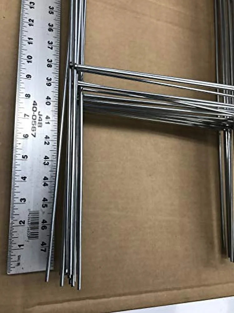 Sign 5mm Pcs 30'' Corrugated Pack Stake 30 10'' 4mm 50 Double - with Stake Tall Heavy Wide, or Use Stakes Signs of Wire - Signs, x10 Yard Stake Metal (Pkg50StaKe30'') Duty H-Frame inch 50
